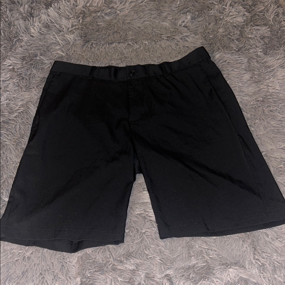 Nike Black Flat Front Shorts for Casual Activities